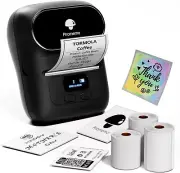 Bluetooth Thermal Label Maker with 100+ Templates - Perfect for Business & Home