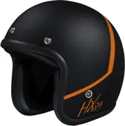 IXS 89 2.0, open face helmet , color: Matt Black/Orange , size: S