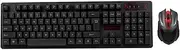 2.4G Wirel Keyboard and Optical Combo Suspended Keycap Adjustable Holder for Office Work Game(Black) Black One Size