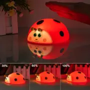 Night Light Silicone Nursery Sleeping Lamp Touch Control Nightlights USB Recharg