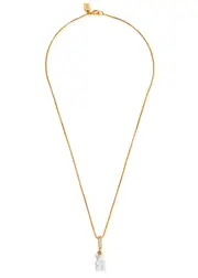 Crystal Haze Nostalgia Bear 18kt Gold-plated Necklace - White ONE SIZE