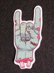 Scarry STICKER ~ Severed HAND ~ Zombie Undead / Living Walking Dead - Rock On!