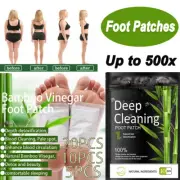 100% Natural Deep Cleansing Detox Foot Patch Bamboo Vinegar Ginger Pad Stress