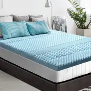 Memory Foam Mattress Topper 7-Zone 8cm King Single