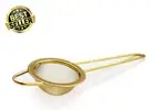 Matcha Sieve & Tea Strainer, Stainless Steel Fine Mesh, Gold Mini Icing Sifter