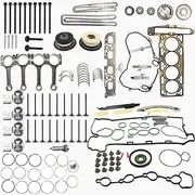 Camshaft Lifters Rockers & Engine Timing Chain Kit & Head Gasket Bolts Set Fits for 2010-2017 Buick Lacrosse Regal Verano 2006-2017 Chevrolet GMC Pontiac Saturn HS54874HS