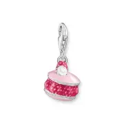 Genuine THOMAS SABO Charm Pendant with pink raspberry macaron