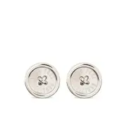 [Jean Paul Gaultier] Jean Paul Gaultier Button Earrings ONE SIZE SILVER