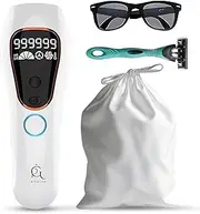 Professional IPL Laser Hair Removal Device & Epilator for Women and Men, 999,999 Flashes, Permanent Hair Reduction for Face, Legs, Arms, Bikini Line & Body, Painless Treatments for Smooth Skin at Home