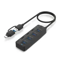 在飛比找Yahoo奇摩購物中心優惠-Esense 4A+3C 7 Port USB3.0集線器7