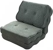 Floor Chair with Back Support,Comfy Gaming Sofa Chair,Padded Adjustable Folding Sofa,5 Adjustable Position,for Living Room Bedroom(Color1)