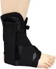 Lace Up Ankle Brace - Adjustable Support for Women and Men - Stabilize Ankles, Aid in Recovery, Relieve Sprains and Achilles Tendonitis