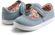 [Livie & Luca] Ravine Eco Girls Mary Jane Toddler Shoes - 100% Vegan Anti Stink Technology - Certified Safe Foot Growth, Baby, Toddler, & Kids Mary Janes Flats for School Uniform, Dress Party, Wedding Flower Girl