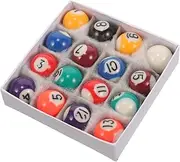 Children's Billiards Set 25mm Mini Pool Balls Billiard Balls Set for Game Room