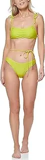 [Tommy Hilfiger] Women's Cheeky Comfortable High Leg Bikini Bottom