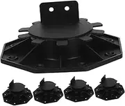 ANDRESLAD Adjustable Plastic Pedestals for Deck 5pcs Support Pedestals Tripod Deck Support Base for Floor Bed Cabinet Self-Leveling
