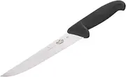 Victorinox Fibrox Straight Back Blade Butcher Knife, Black, 5.5203.18
