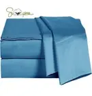 Luxury Supima Cotton KING Sheet Set- Premium 1200 TC 4 Pc Supima **LIGHT BLUE**