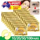 10-100Pair Gel Anti-Wrinkle Dark Circle Collagen Under Eye Patches Pad Mask Gold