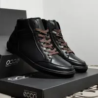 在飛比找Yahoo!奇摩拍賣優惠-~補貨 ECCO Soft Classic 高筒男鞋 秋冬款