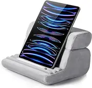 UGREEN Tablet Pillow Stand, Soft Holder with 3 Viewing Angles, Adjustable, Compatible with iPad Pro Air Mini, E-Reader, Grey
