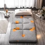 Futon Mattress Roll Up Japanese Floor Mattress Breathable Tatami Mat Sleeping Pad for Floor Foldable Mattress Guest Bed Dorm Room Camping Car(03,Twin(100x200cm))