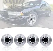 New Fits Impala Lumina Malibu Camaro Monte Carlo 15" 16" 17" Wheels Custom 17CM 6 3/4" Wheel Hub Center Caps Cover Hubcaps 9592363 (4)