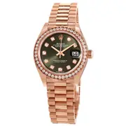 Original Rolex Lady-Datejust Automatic Diamond Green Dial Ladies Watch 279135GNDP