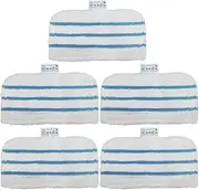Ugardo 5 Pack Washable Pads/Compatible for Black + Decker Steam Mop Compatiable 1600 Series, HSMC1300FX HSMC1321 HSMC1361SGP BDH1855SM BDH1760SM BDH1765SM BDH1720SM BDH1725SM
