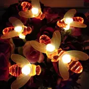 Honeybee Fairy String Lights, 20 LED 7.5Ft Honeybee Battery Power Led String Lig