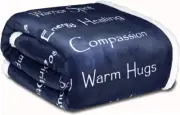- Compassion Blanket (Brand)- Strength Courage Super Soft Warm Hugs, Get Well Gi
