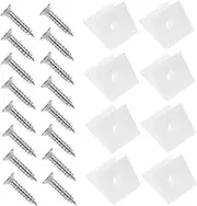 SEWACC 1Set Corner Bracket Clips with Self Tapping Screws Easy Installation for Brick Walls Durable Plastic Brackets with Screws