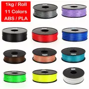 1kg/Roll 3D Printer Filament 1.75mm/3.0mm ABS/PLA For RepRap MakerBot 2.2lb
