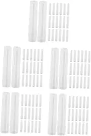 STOBOK 5sets Everlasting Pencil Cap Boys and Girls Writing Grip Protection Reusable Pencil Tip Protector for School Office Versatile Pencil Covers 20pcs*5