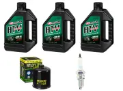 Oil Change Kit Yamaha Grizzly 660 Tune Up Kit NGK Spark Plug YFM660 02/06