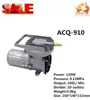 DC12V Permanent Magnetic Air Compressor Pump Inflated Aerator 160L/ Min Fishbowl