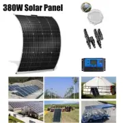 12V 380W Solar Panel Kit Mono Fixed Caravan boat Camping Power Battery Charging