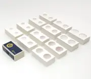 600Pcs Assorted Size 2x2 Cardboard Mylar Coin Flips Holder for Coin Collectors
