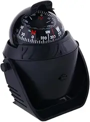 KOMBIUDA Black Compass Nautical Guide Ball Compass Electronic Digital Compass Illuminated Marine Compass