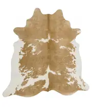 Natural Cowhide in Beige & White Rug