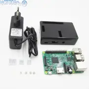 Raspberry Pi 3 B 1.2GHz 64Bit CPU board kit with aluminum heatsink+case+adapter