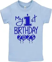 Reaxion Handmade Cute Baby Boy My 1st Birthday 2024 Outfit Clothes Aiden's Corner First Bday Party Shirts