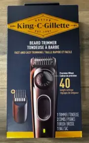 King C. Gillette Cordless Rechargeable BEARD TRIMMER -5800