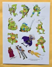 Teenage Mutant Ninja Turtles Sticker Single Sheet