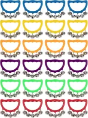 Jingle Bells, 24 Pcs Christmas Hand Bells Jingle Bells, Brightly Colored Musical