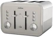 Sunbeam Simply Shine Cream 4 Slice Toaster