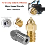 0.4-0.8mm High Speed Nozzle for Creality Ender 7 3D Printer Brass Copper Nozzle