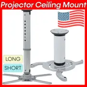 Projector Mount Adjustable Ceiling Bracket Tilt Swivel Extendable DLP 22lbs 44lb