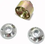 M10 Anti-Theft Locking Nuts, Security Lock Nuts Tamper Proof Nuts Hardware Kit for LED Light Bar Work Lights (2 Locks + 1 Key)