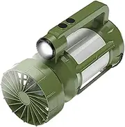 Solar Camping Lantern - Tent Light with Fan | Portable Rechargeable Lamp with 4 Lighting Modes for Backyard Car Hiking Backpacking RV Survival Fishing